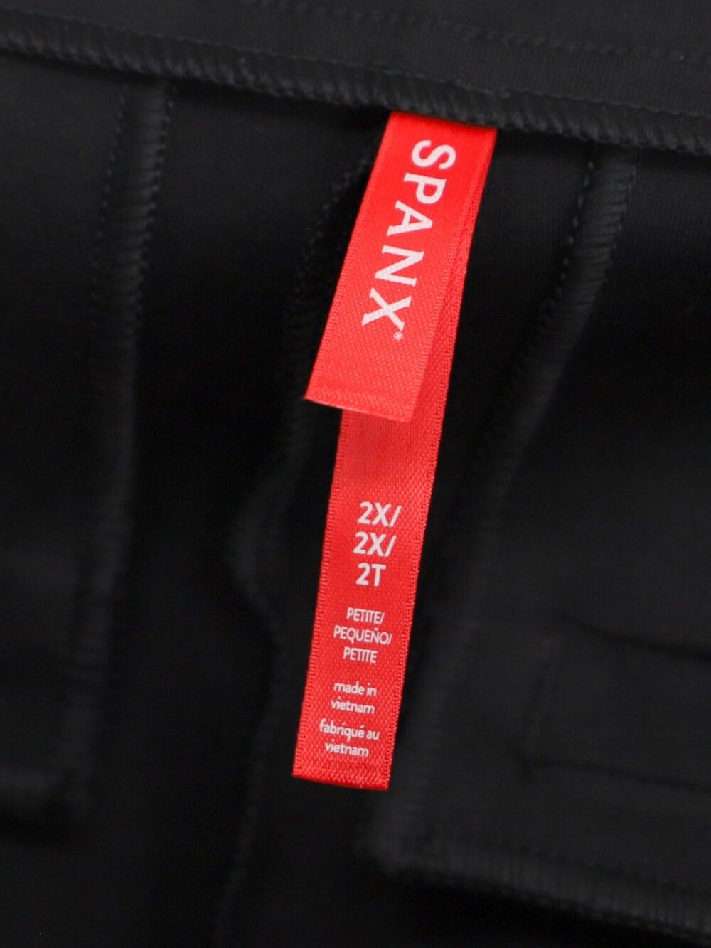 NWT SPANX Perfect Slim Straight Pant in Classic Black Black Size 2Xp - Picture 7 of 11